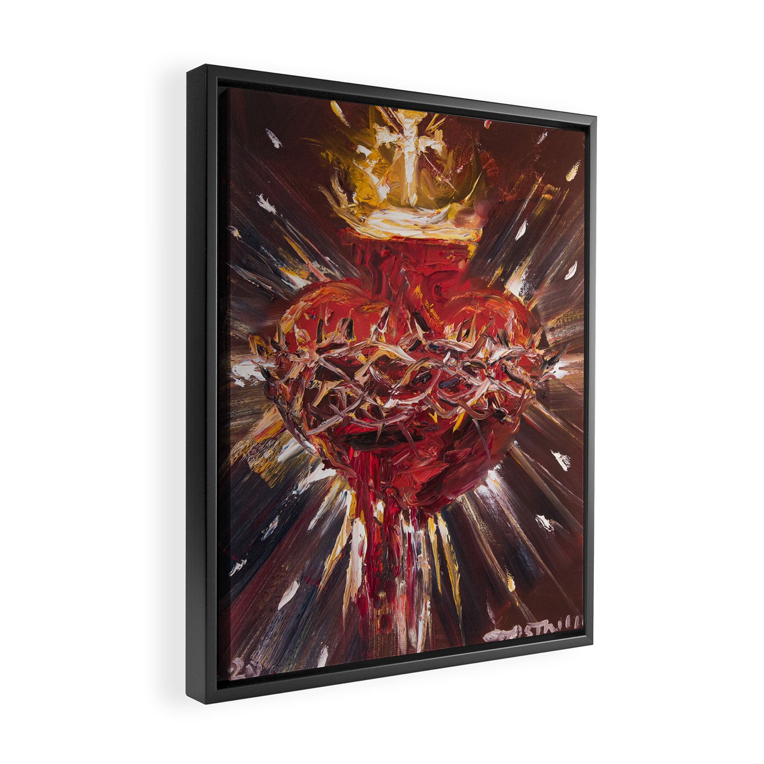 Sacratíssimo Amore (Cor Jesu Sacratissimum) Framed Canvas Print Gallery Image 2