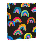 Abstract Rainbow Arcs â Charcoal Canvas Print Gallery Image 8
