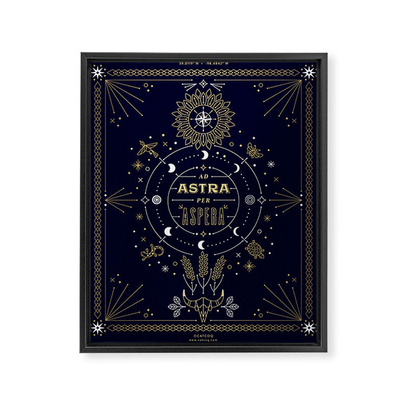 Ad Astra Per Aspera Framed Canvas Print Gallery Image 8