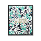 Adventure is Calling - Navy & Mint Palette Framed Canvas Print Gallery Image 8