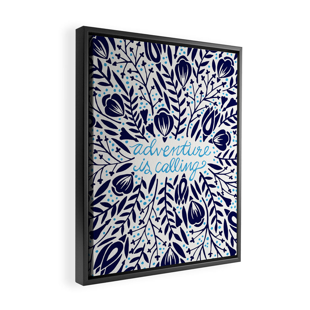 Adventure is Calling - Porcelain Palette Framed Canvas Print Gallery Image 2