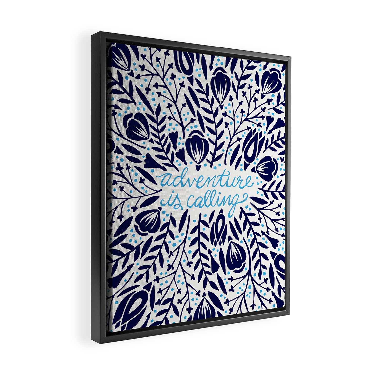 Adventure is Calling - Porcelain Palette Framed Canvas Print Gallery Image 2