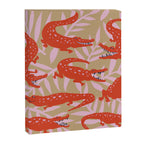 Alligator Collection â Coral & Pink Canvas Print Gallery Image 8