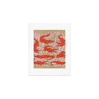 Alligator Collection â Coral & Pink Art Print Gallery Image 1