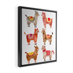 Alpacas Framed Canvas Print Gallery Image 2