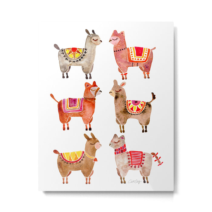 Alpacas Metal Print Gallery Image 1