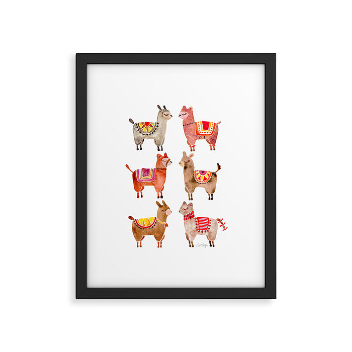 Alpacas Framed Art Print Gallery Image 1