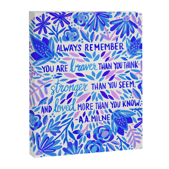 Always Remember - Indigo Palette Canvas Print Gallery Image 1