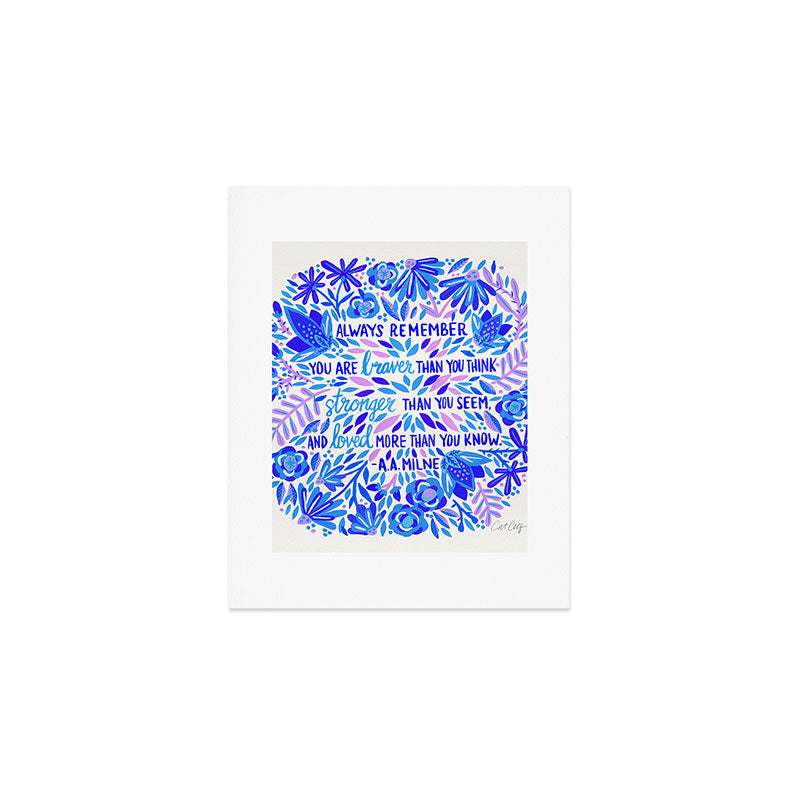 Always Remember - Indigo Palette Art Print Gallery Image 1