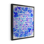 Always Remember - Indigo Palette Framed Canvas Print Gallery Image 2