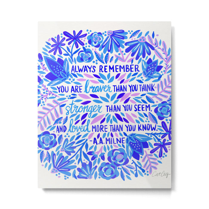 Always Remember - Indigo Palette Metal Print Gallery Image 1