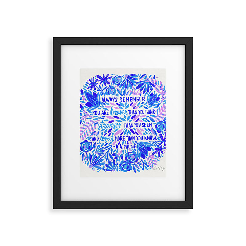Always Remember - Indigo Palette Framed Art Print Gallery Image 6