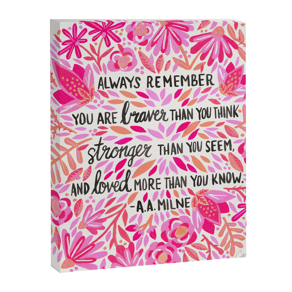 Always Remember - Pink OmbrÃ© Palette Canvas Print Gallery Image 8