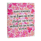 Always Remember - Pink OmbrÃ© Palette Canvas Print Gallery Image 8