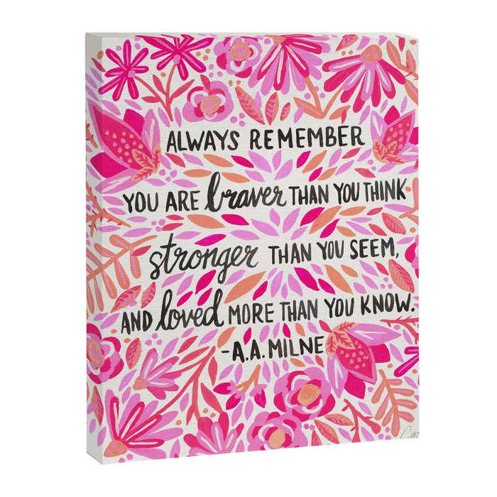 Always Remember - Pink OmbrÃ© Palette Canvas Print Gallery Image 1