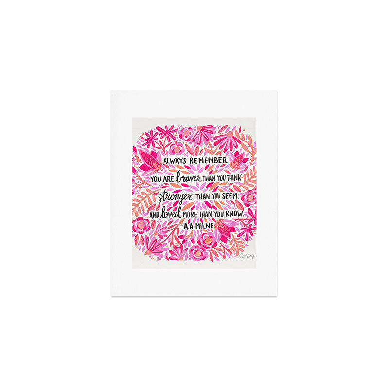 Always Remember - Pink OmbrÃ© Palette Art Print Gallery Image 1