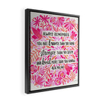 Always Remember - Pink OmbrÃ© Palette Framed Canvas Print Gallery Image 2