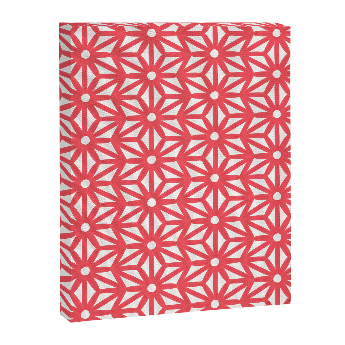 Asanoha Pattern - Coral Canvas Print Gallery Image 6