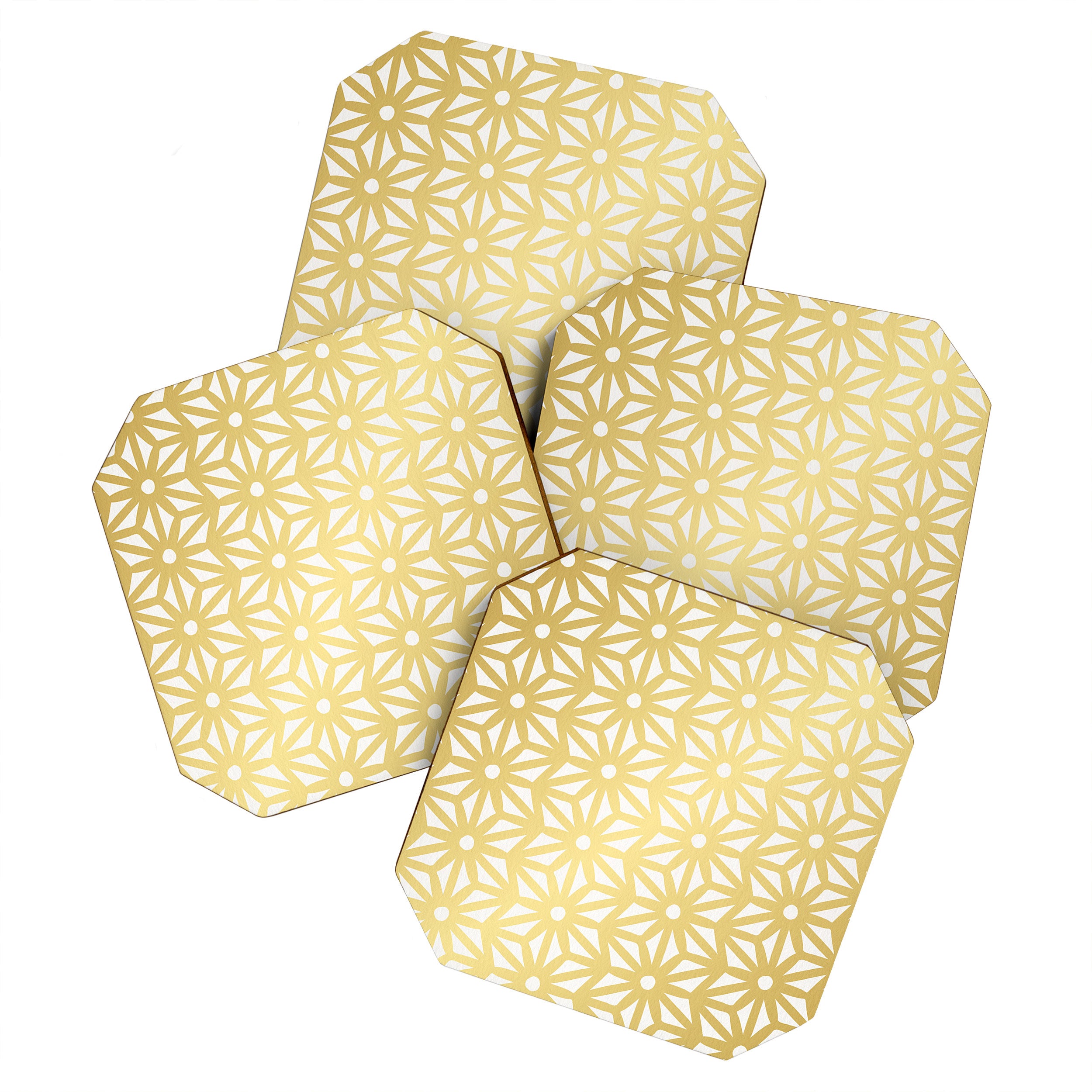Asanoha Pattern - Gold Coaster Gallery Image 1
