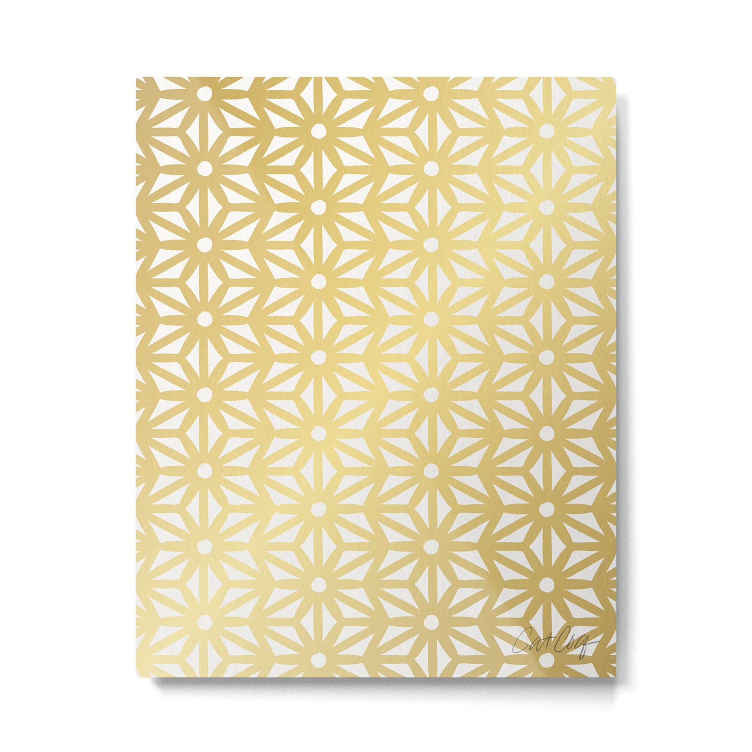 Asanoha Pattern - Gold Metal Print Gallery Image 4