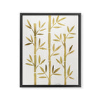 Bamboo Stems - Gold Palette Framed Canvas Print Gallery Image 6