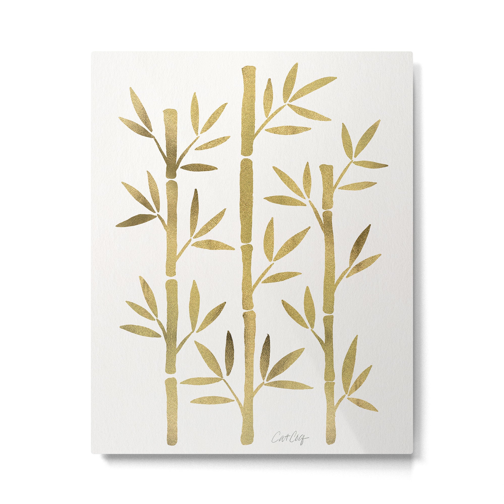 Bamboo Stems - Gold Palette Metal Print Gallery Image 4