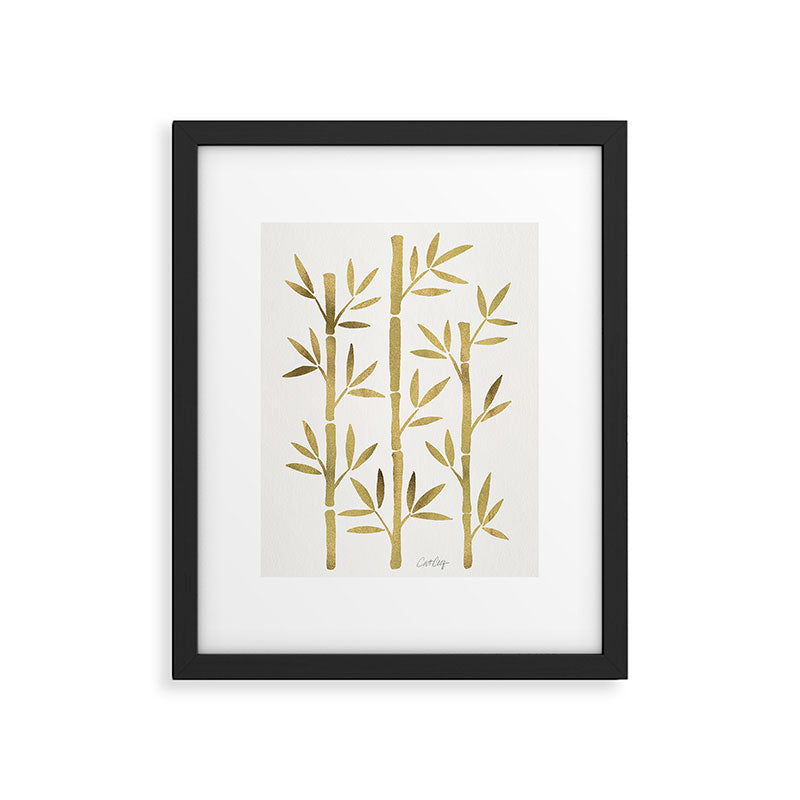 Bamboo Stems - Gold Palette Framed Art Print Gallery Image 5