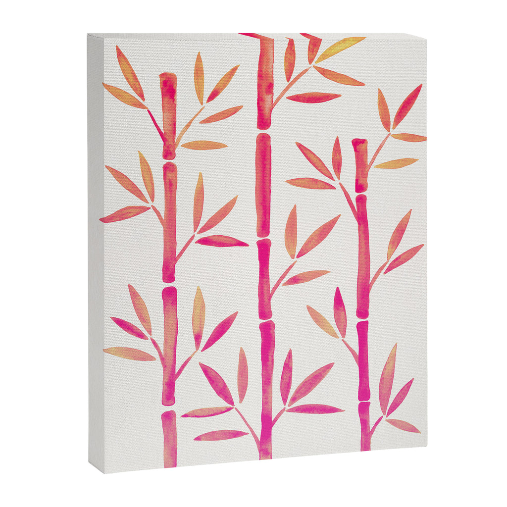 Bamboo Stems - Pink Palette Canvas Print Gallery Image 6