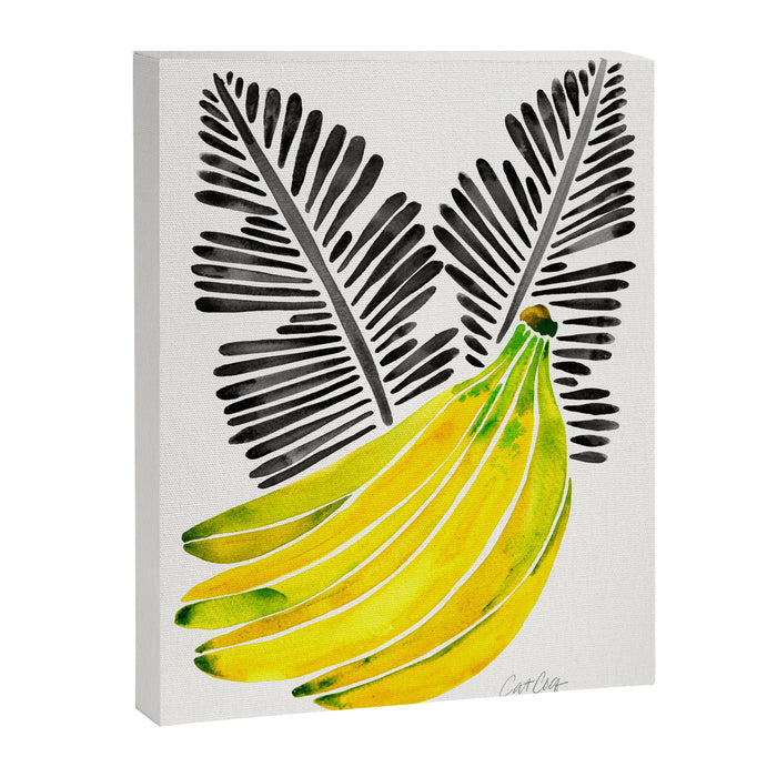 Banana Bunch - Yellow & Black Palette Canvas Print Gallery Image 1