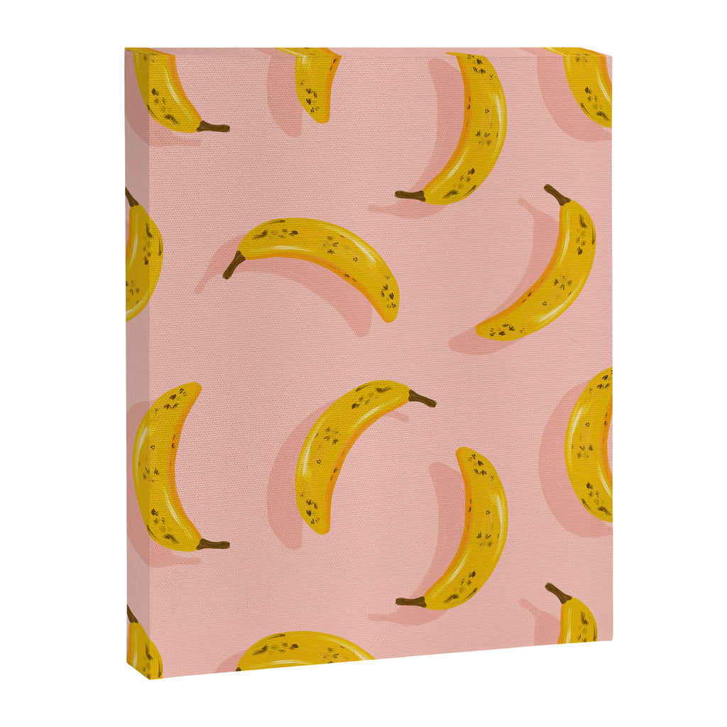 Banana Pattern - Blush Canvas Print Gallery Image 6