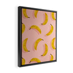 Banana Pattern - Blush Framed Canvas Print Gallery Image 2
