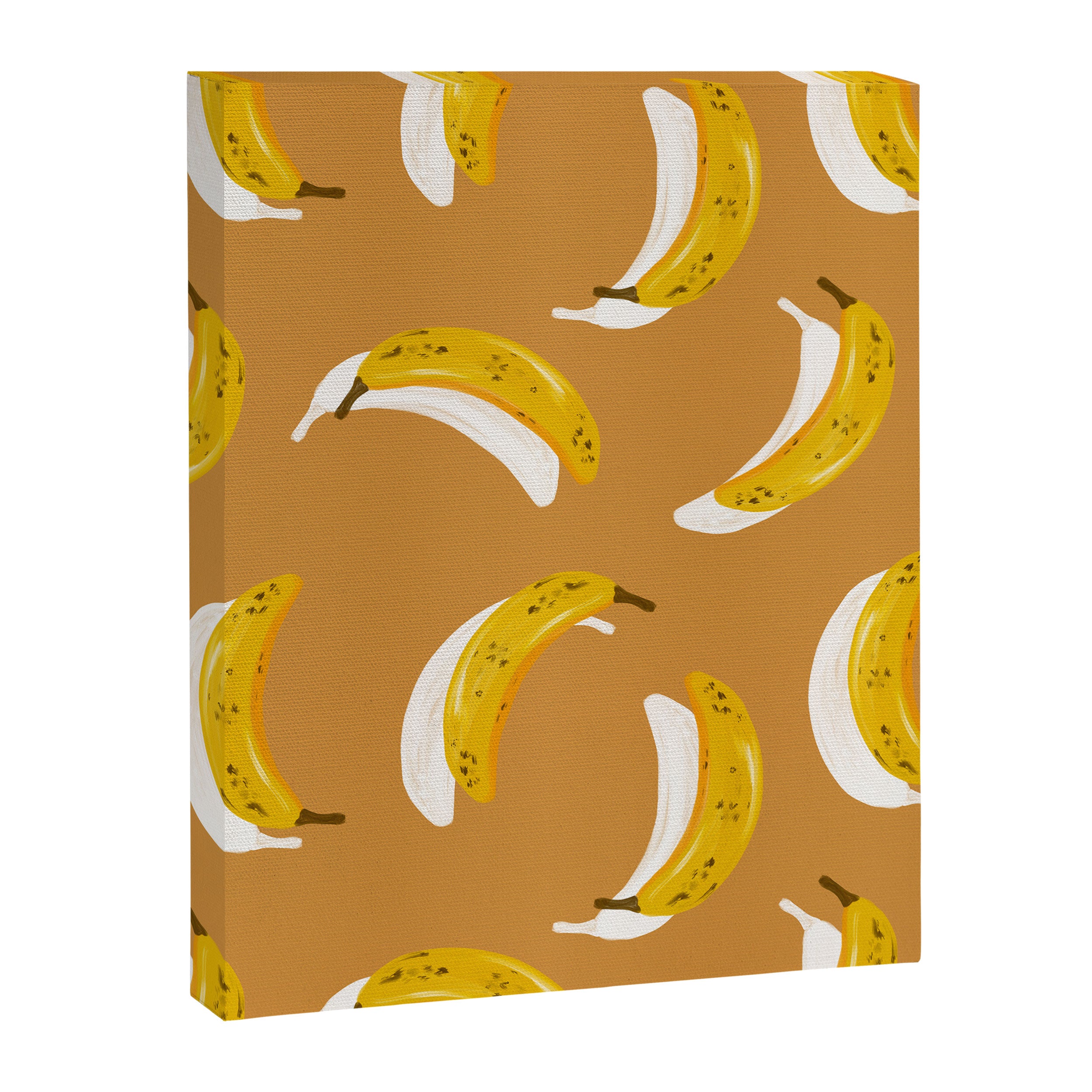 Banana Pattern - Ochre Canvas Print Gallery Image 8