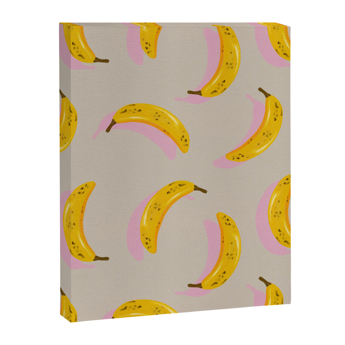 Banana Pattern - Pink Palette Canvas Print Gallery Image 1