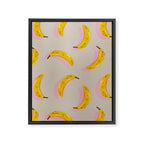Banana Pattern - Pink Palette Framed Canvas Print Gallery Image 8