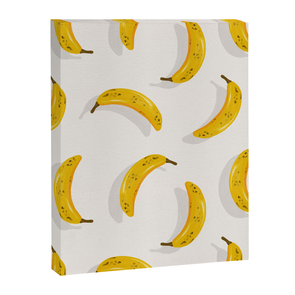 Banana Pattern - White Canvas Print Gallery Image 8