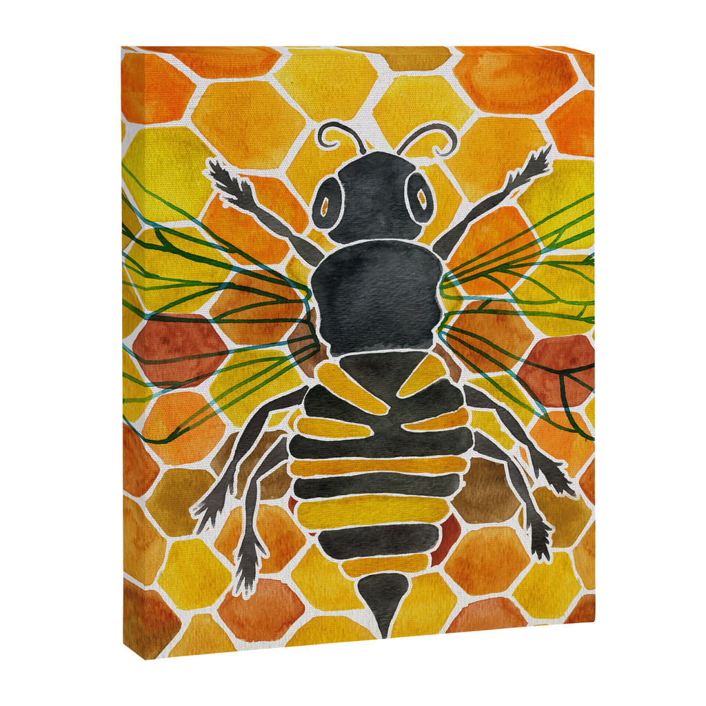 Bee & Honeycomb Canvas Print Gallery Image 8