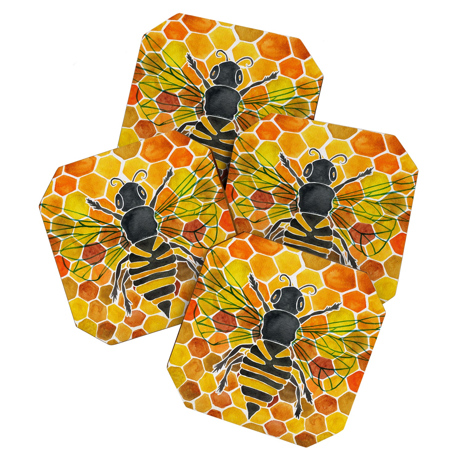 Bee & Honeycomb Coaster Gallery Image 1