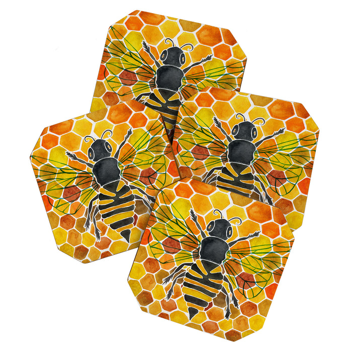 Bee & Honeycomb Coaster Gallery Image 1