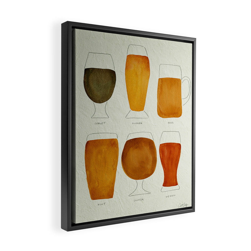 Beer Framed Canvas Print Gallery Image 2