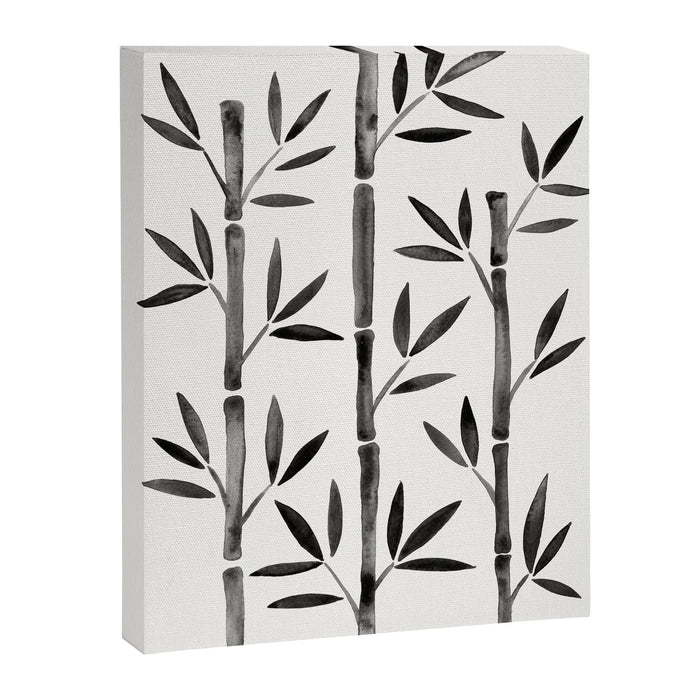 Black Bamboo Canvas Print Gallery Image 1