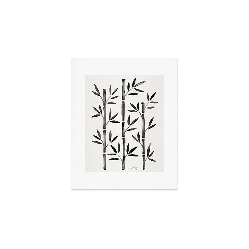 Black Bamboo Art Print Gallery Image 1