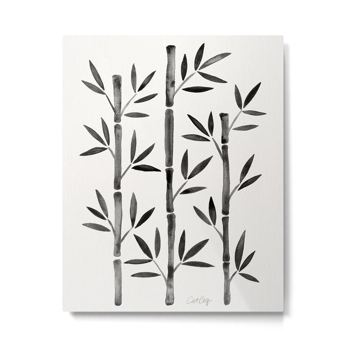 Black Bamboo Metal Print Gallery Image 1