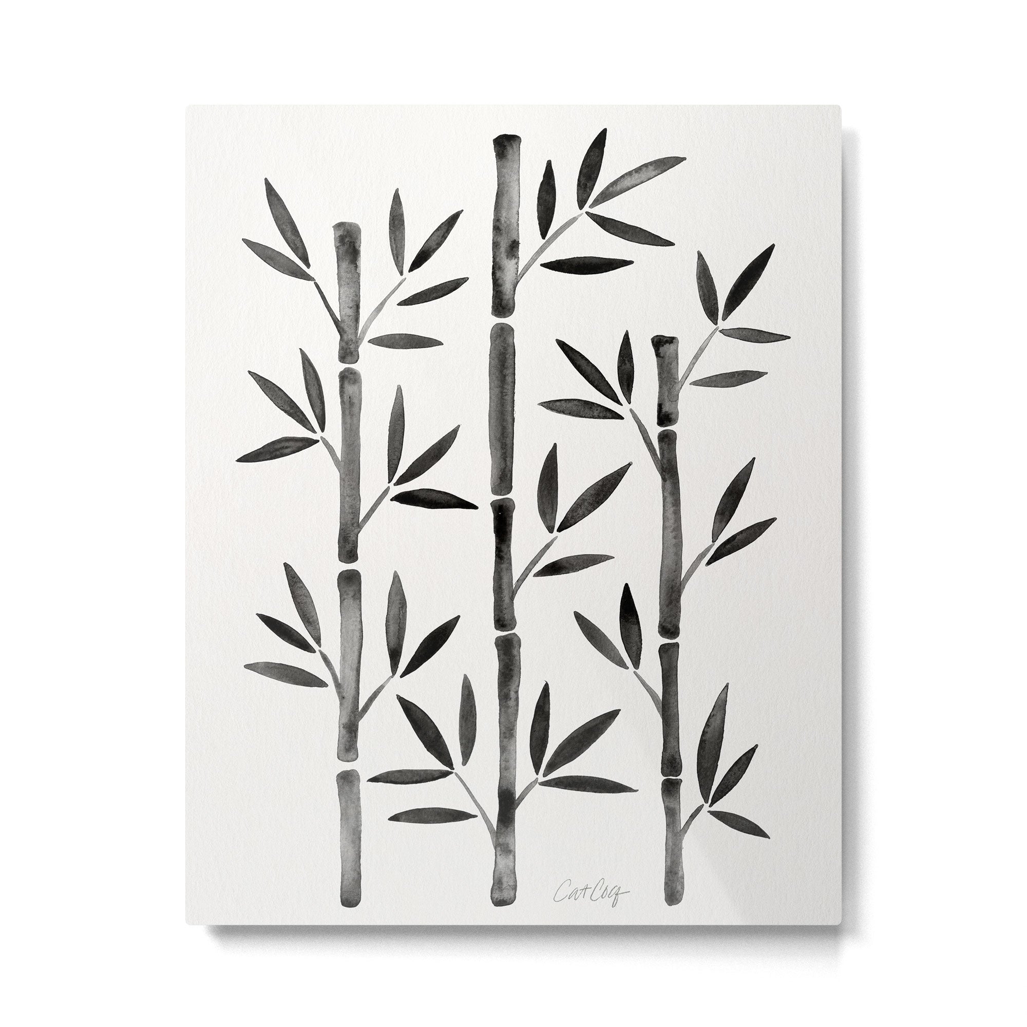 Black Bamboo Metal Print Gallery Image 4