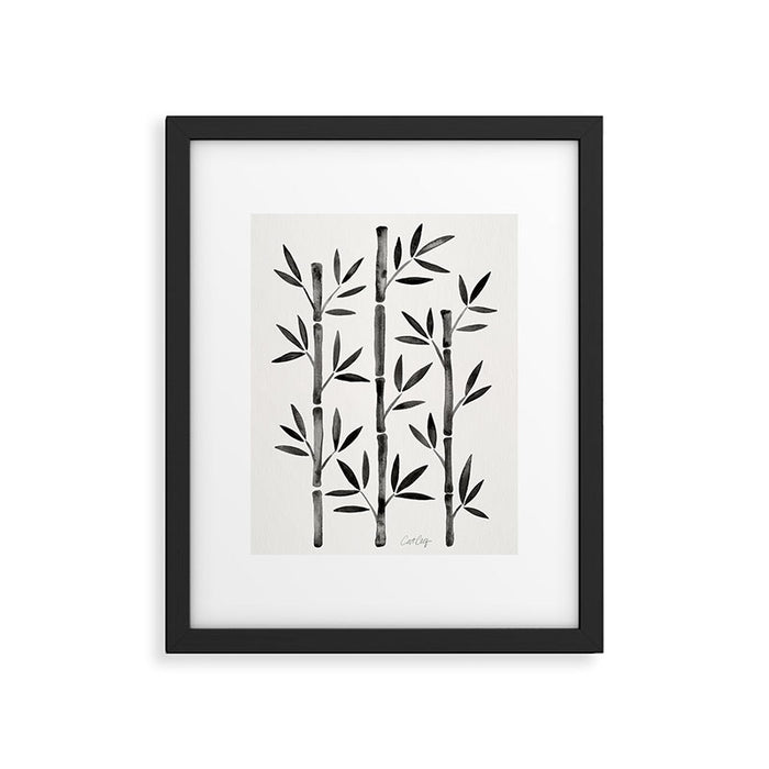Black Bamboo Framed Art Print Gallery Image 1