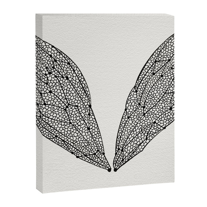 Black Cicada Wings Canvas Print Gallery Image 1