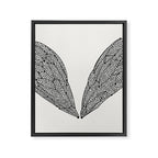 Black Cicada Wings Framed Canvas Print Gallery Image 8