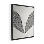 Black Cicada Wings Framed Canvas Print Gallery Image 2