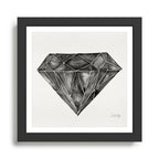 Black Diamond Framed Art Print Gallery Image 1