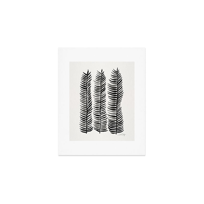 Black Seaweed Art Print Gallery Image 1