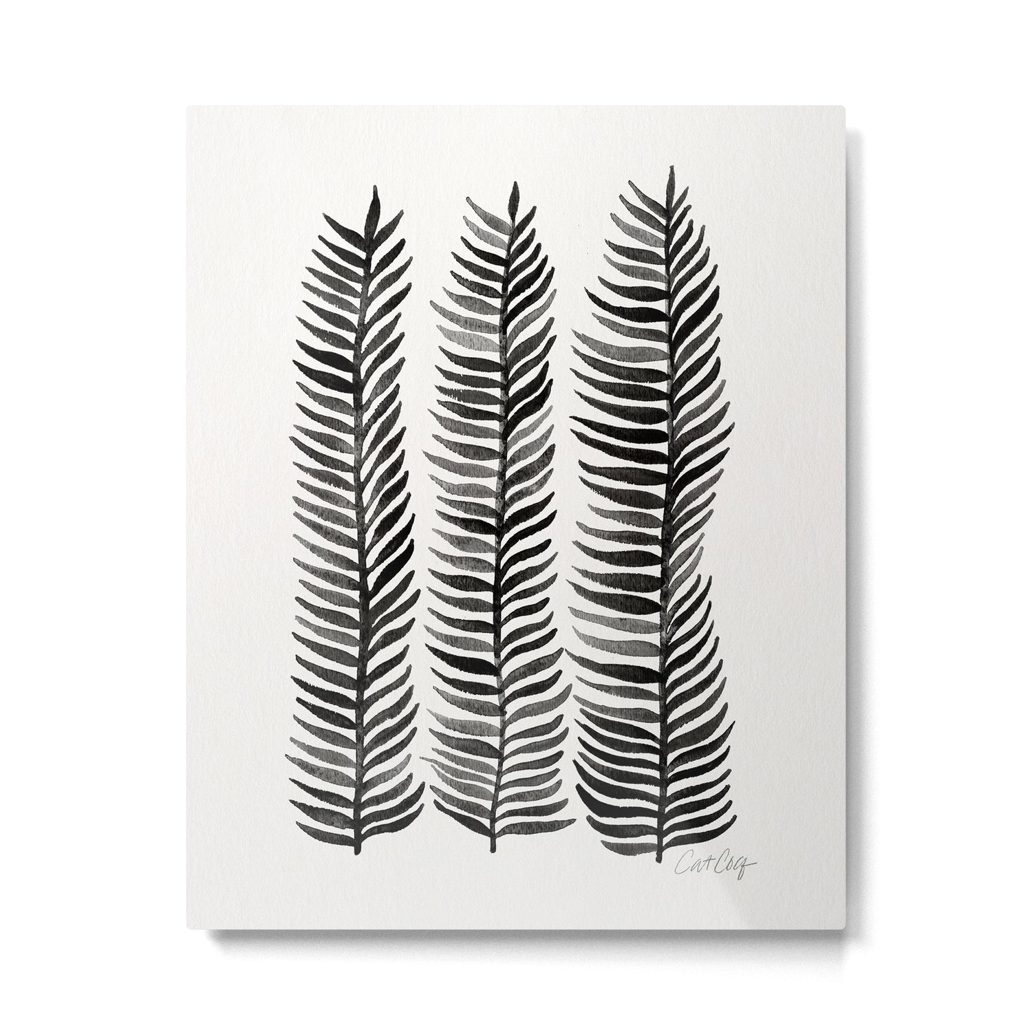 Black Seaweed Metal Print Gallery Image 4